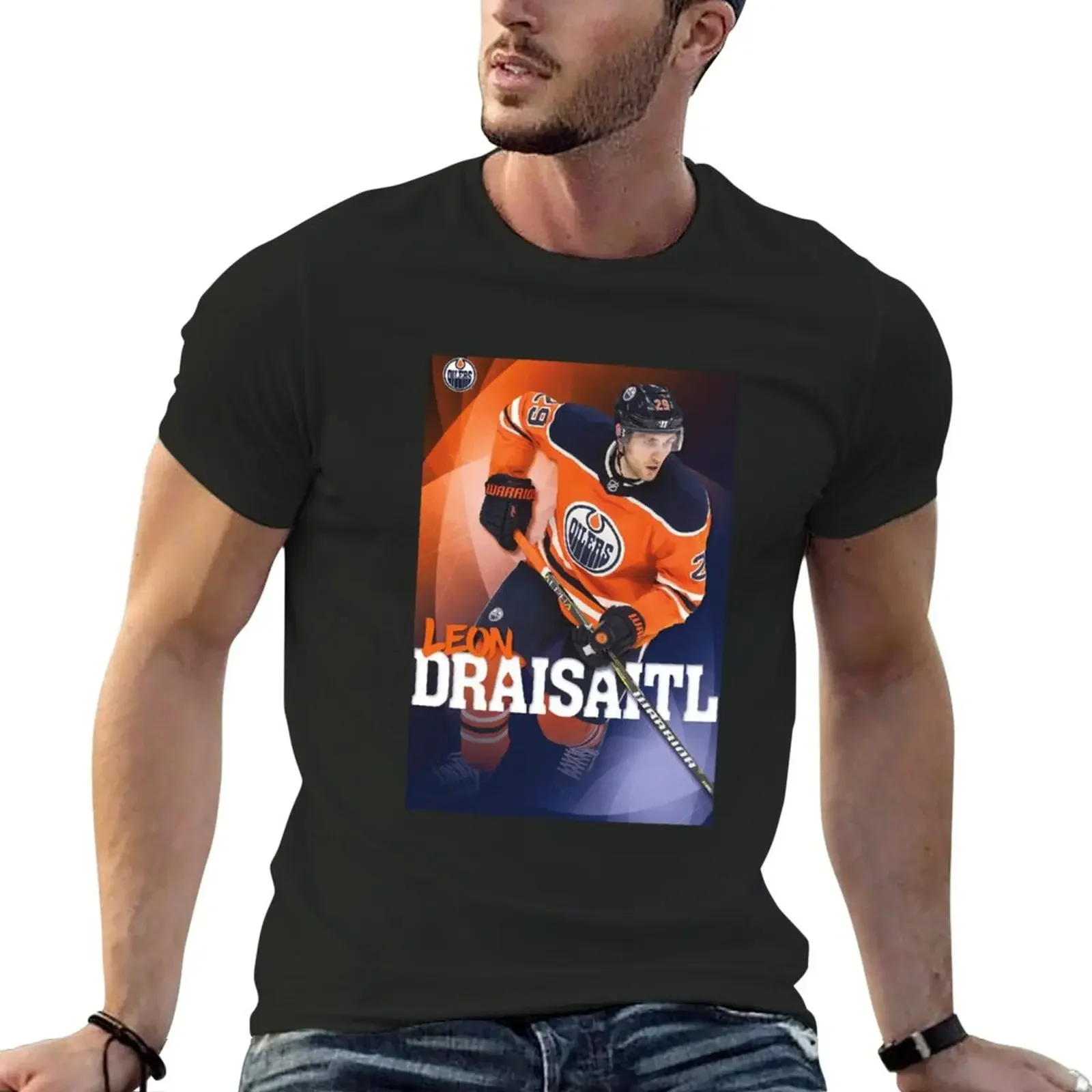 Leon Draisaitl T-Shirt quick drying Blouse slim fit t shirts for men