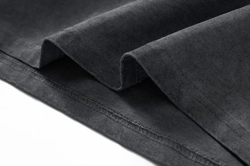 2026 Summer New Men's American Street Style Figure Print Loose Casual Versatile Gray Pink Round Neck Short Sleeve T-Shirt