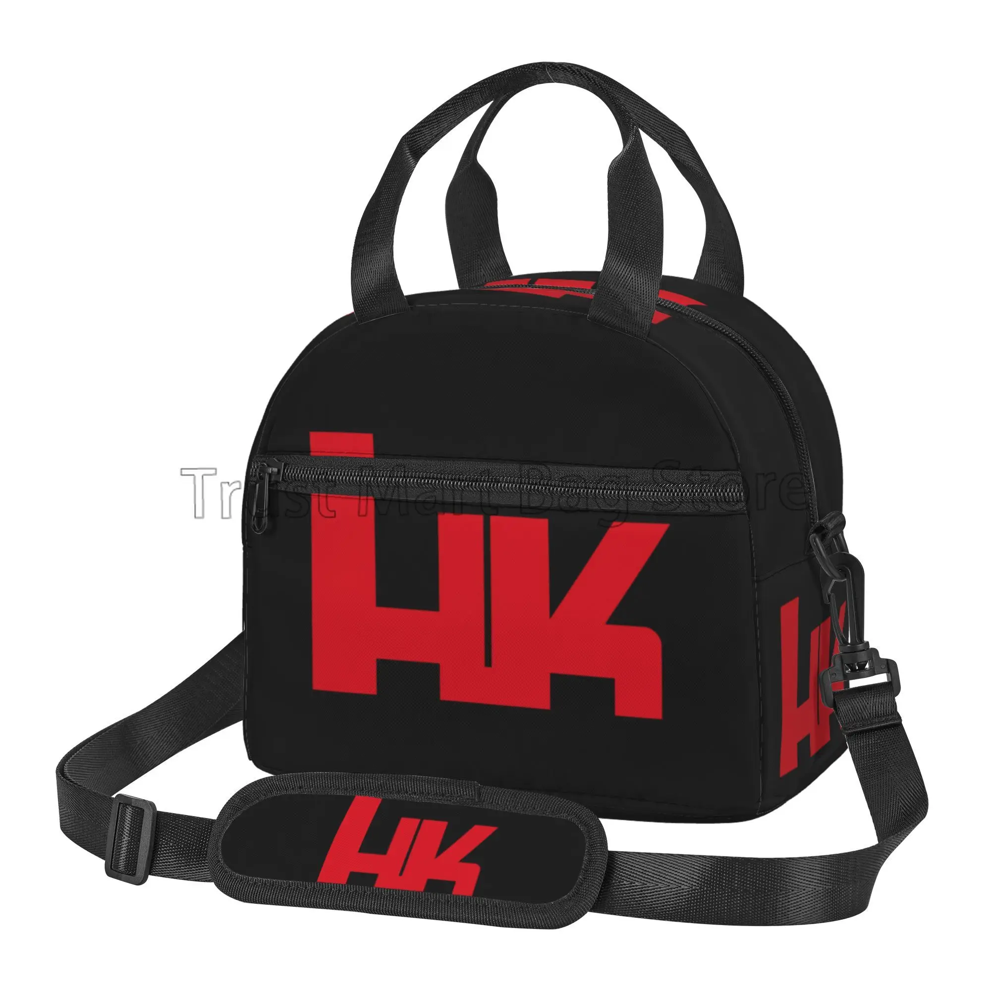 Heckler Koch Hk Lunch Bags for Women Men Portable Insulated Bento Tote Bags with Adjustable Strap for Work Travel Picnic Beach