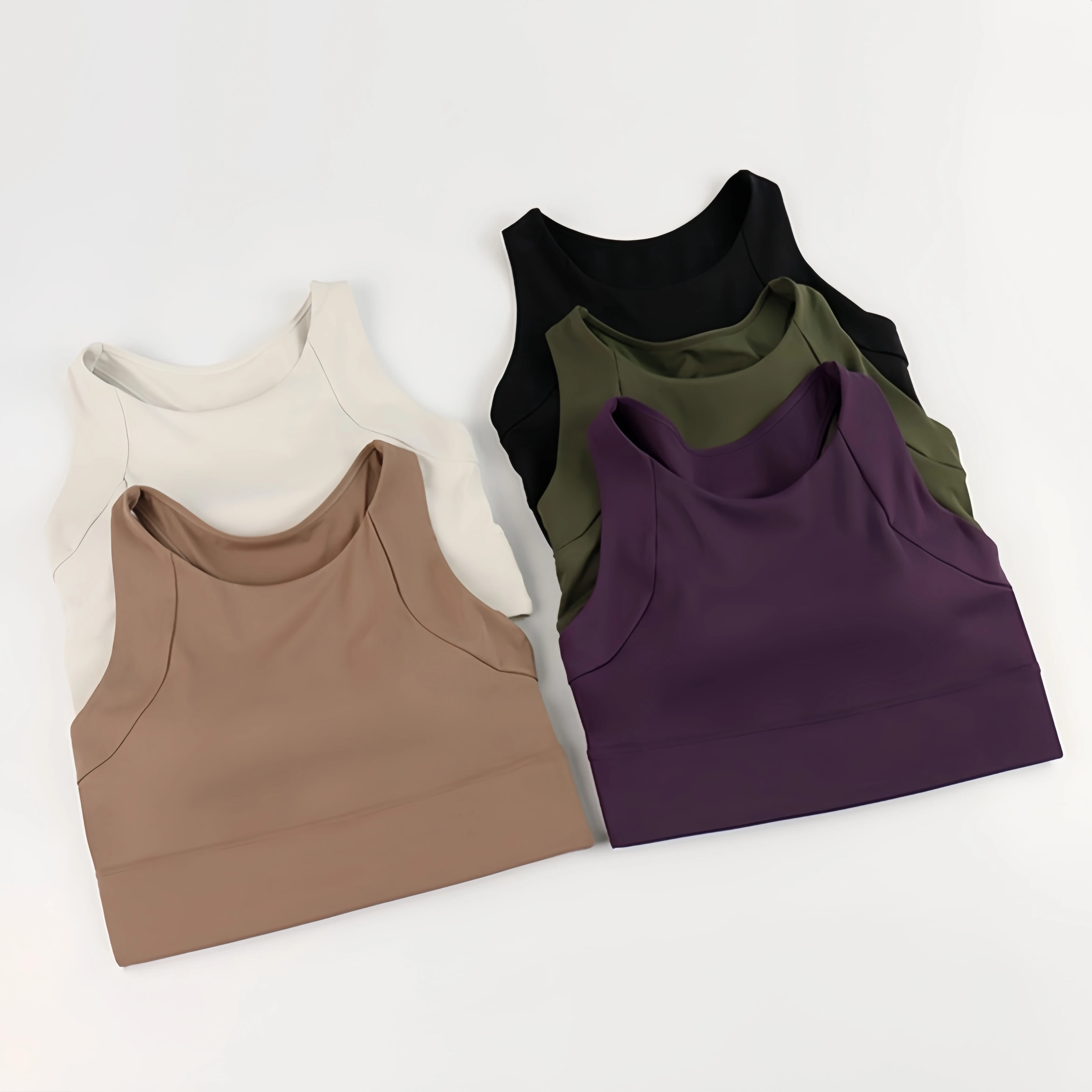 High Strength Anti-shock Sports Crop Tops Women Built-in Pads Yoga Vest High Impact Fitness Running Gym Bras