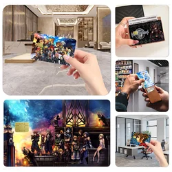 Kingdom Hearts Anime Cartoon Bear Skin Sticker Film Tape Case for Big Credit Debit Card Front Side