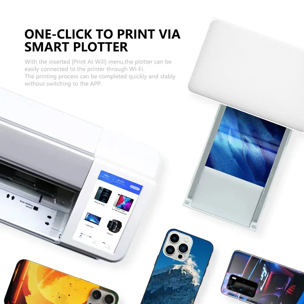 Mini Portable Thermal Color Photo Printer Customize Cell Phone Back Skin Film Printer