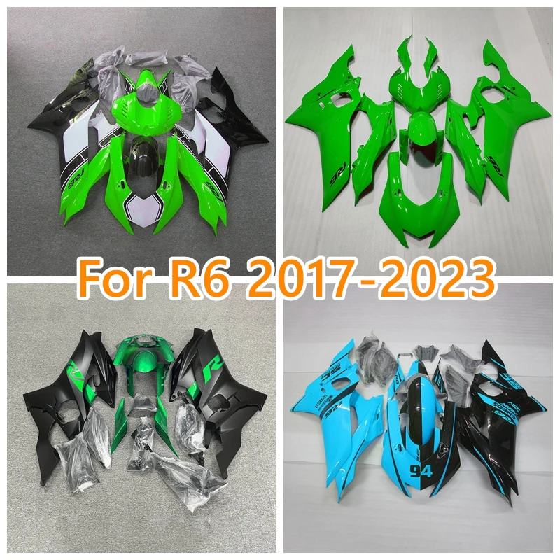 Motorcycle Fairing for Yamaha R6 2017 2018 2019 2021 2022 2023 YZFR6 17-23 YZF R6 Chinese Sportbike Body Repair Bodywork Green