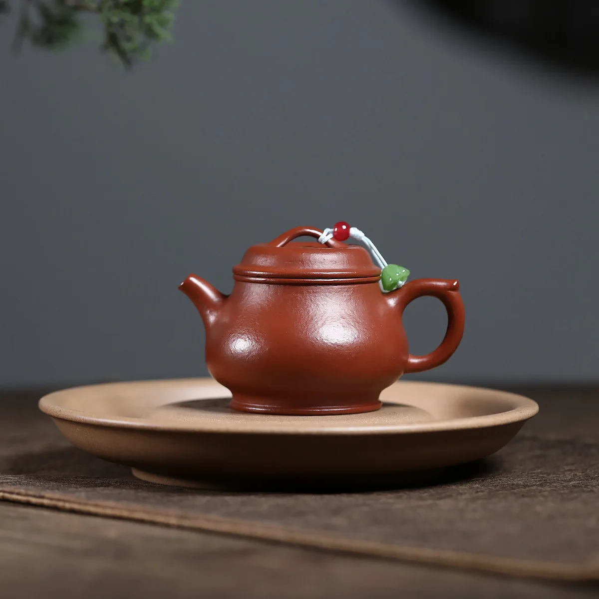 Handmade Set Yixing Purple Clay Pot Ore Coarse Sand Mengchen Fingertip Song Ball Hole 100C