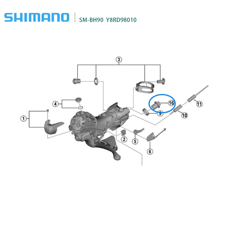 Genuine Shimano BR-M985/M9020 BH90 Brass Olive,Insert & Flange Connecting Bolt XT XTR-Y8RD98010 Y8JA98010 Y8JA98020