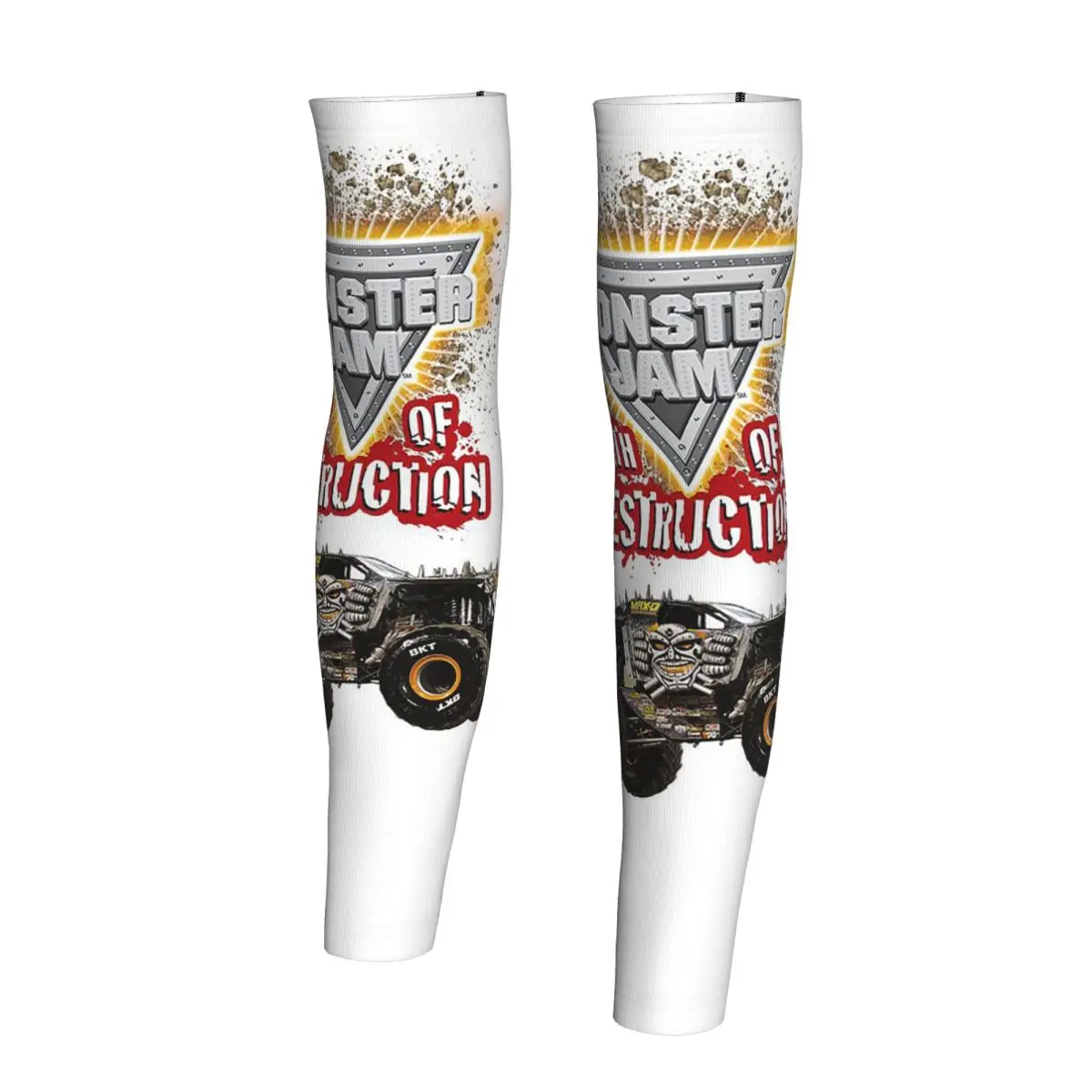 الكلاسيكية الوحش جام شاحنة نمط الذراع الأكمام الرجال النساء الشمس الأشعة فوق البنفسجية حماية الوشم التستر الرياضة التبريد ركوب الدراجات #2