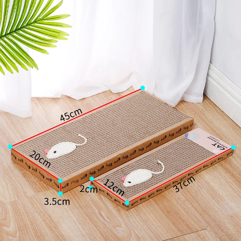 37*12cm Cat Scratching Board Mat Scraper Claw Paw Toys For Cat Scratcher Equipment Kitten Product Abreaction Furniture Protector