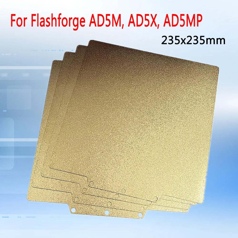 Magnetic AD5M AD5X PEI Sheet for Flashforge Adventurer 5X/5M/5M Pro Build Plate Flexible Heated Bed for Adventurer 5X Bed Parts