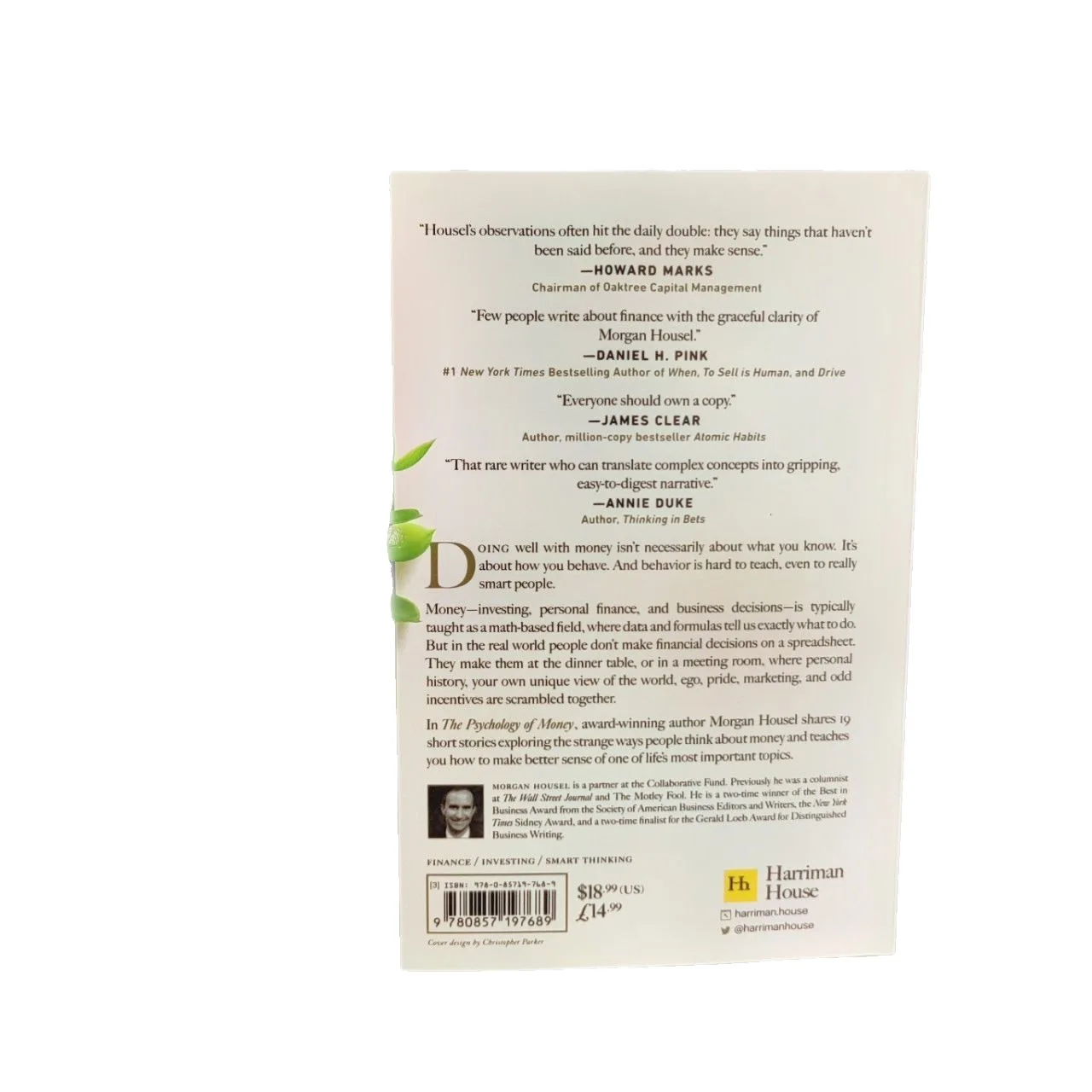 Psikologi Uang: Pelajaran Abadi tentang Kekayaan, Keserakahan, dan Kebahagiaan Buku Keuangan untuk Buku Bahasa Inggris Dewasa