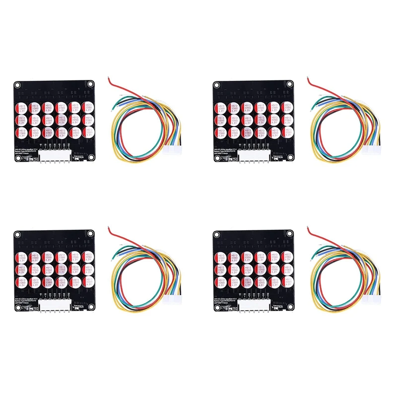 

4X 6S Active Equalizer Balancer Lifepo4 / Lipo/ LTO Battery Energy Equalization Capacitor BMS Board