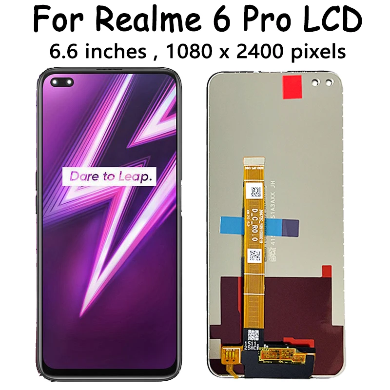 6.6“Inch For Oppo Realme 6 Pro LCD RMX2061 Display Touch Digitizer