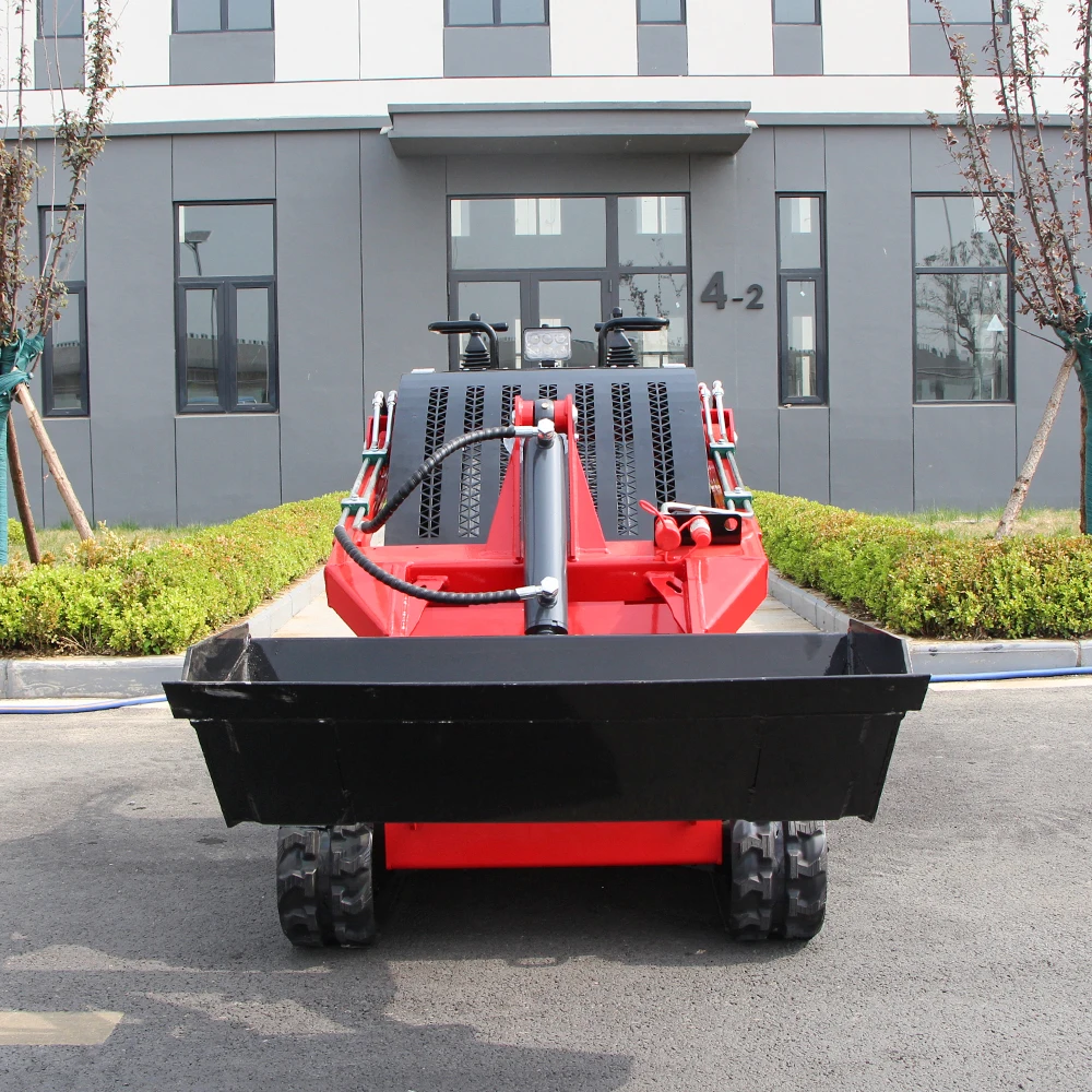 Mini carregadeira personalizada para jardim de fazenda, passeio em skid steers multifuncional YG-T460, mini carregadeira de sobre esteiras de alta qualidade
