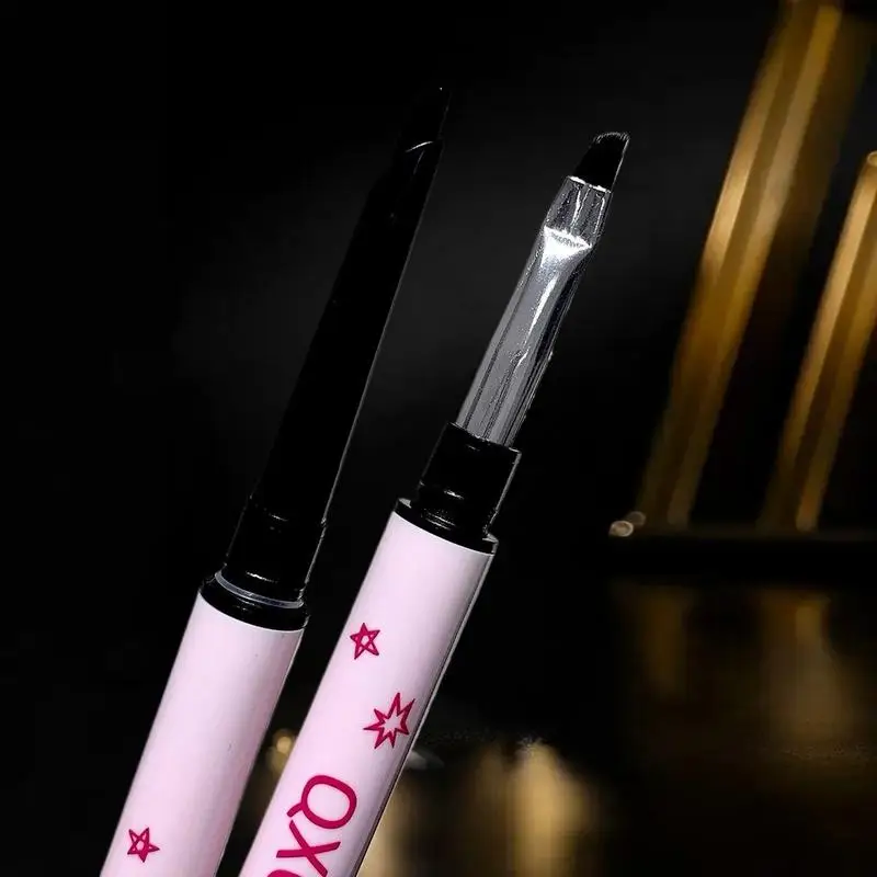 1 Pc Dubbele Hoofd Eyeliner Pen 2 In 1 Natuurlijke Matte Liggen Zijderups Eyeliner Gel Potlood Blijvende Ogen Make cosmetische Gereedschap