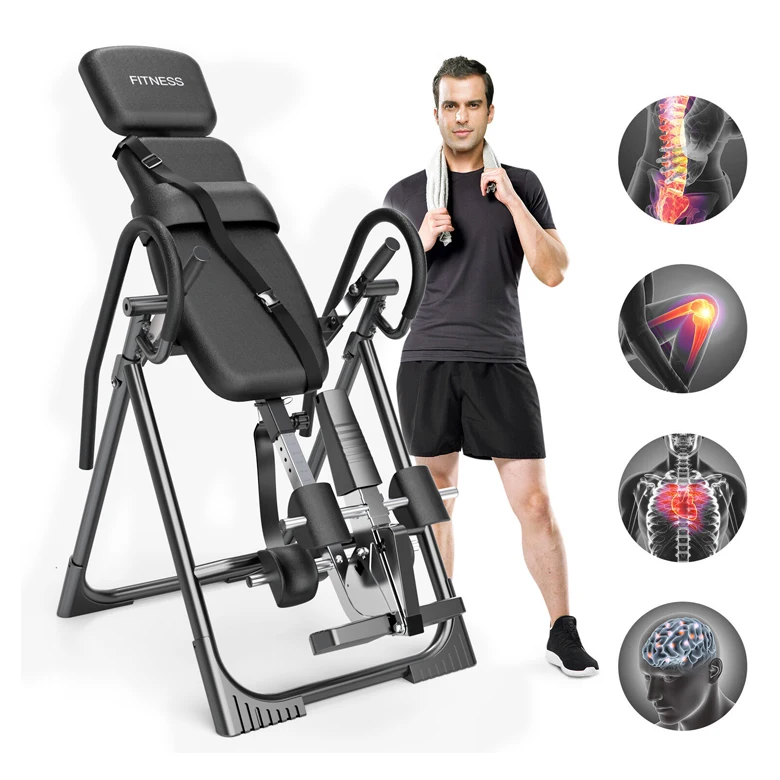 Wholesale 180 Degrees Home Gym Fitness Equipment Heavy Duty Back Pain Relief Handstand Machine High Quality Inversion Table