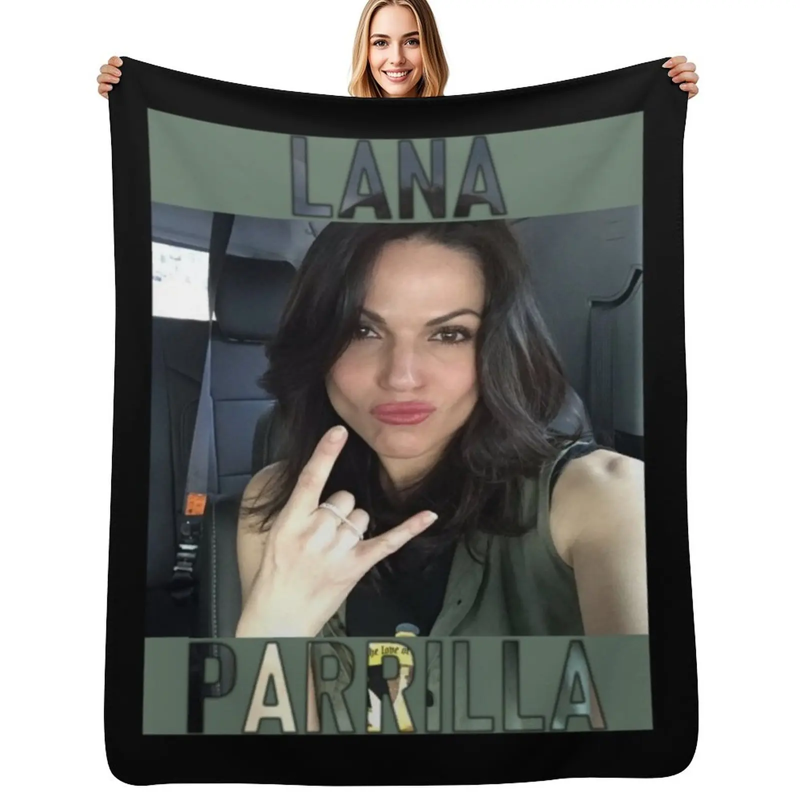 Lana Parrilla Throw Blanket Decorative Sofas Thermal Luxury Retros halloween Blankets
