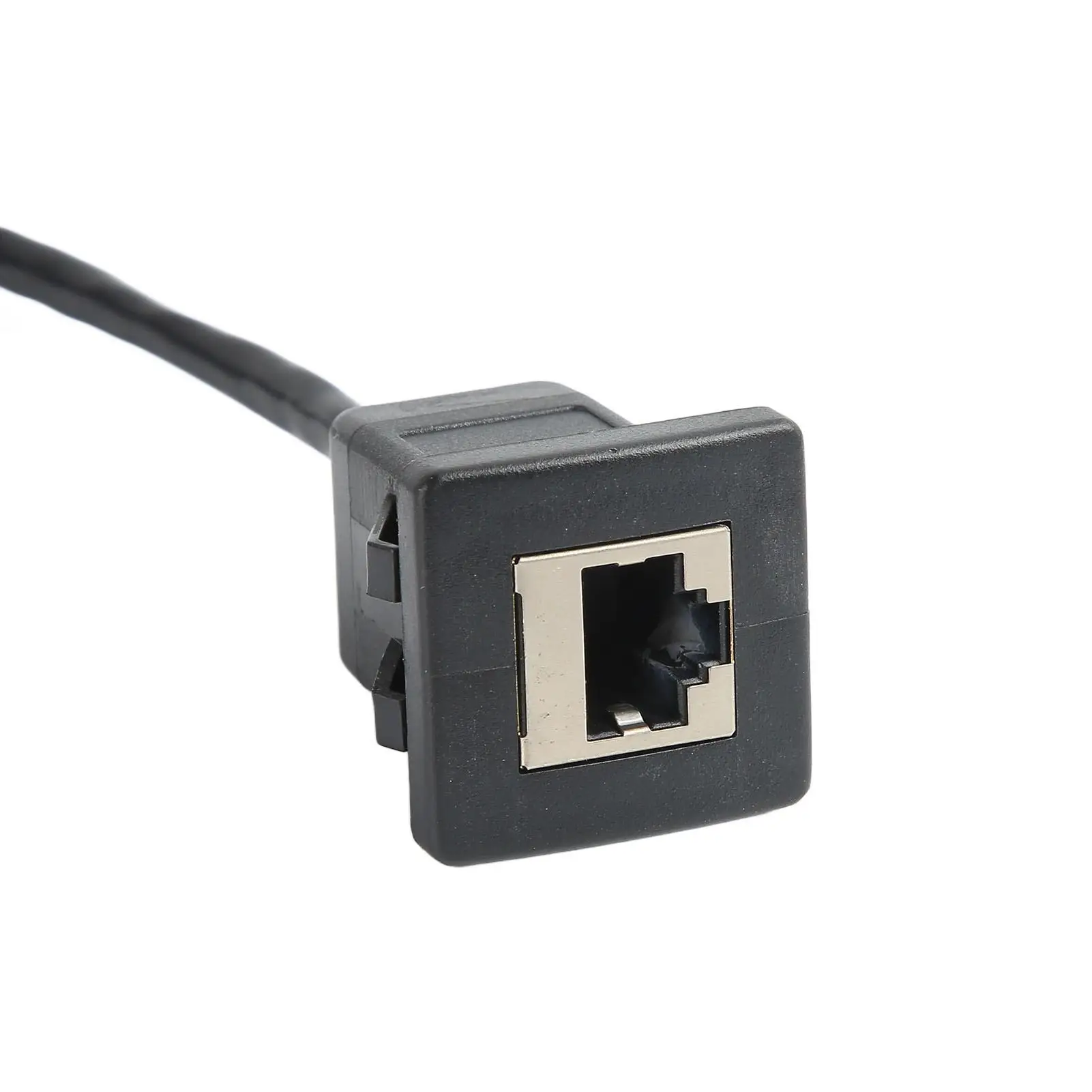 Cat5e 100M Male to Female Flush Mount Ethernet Extension Cable - Universal Network Panel Connection