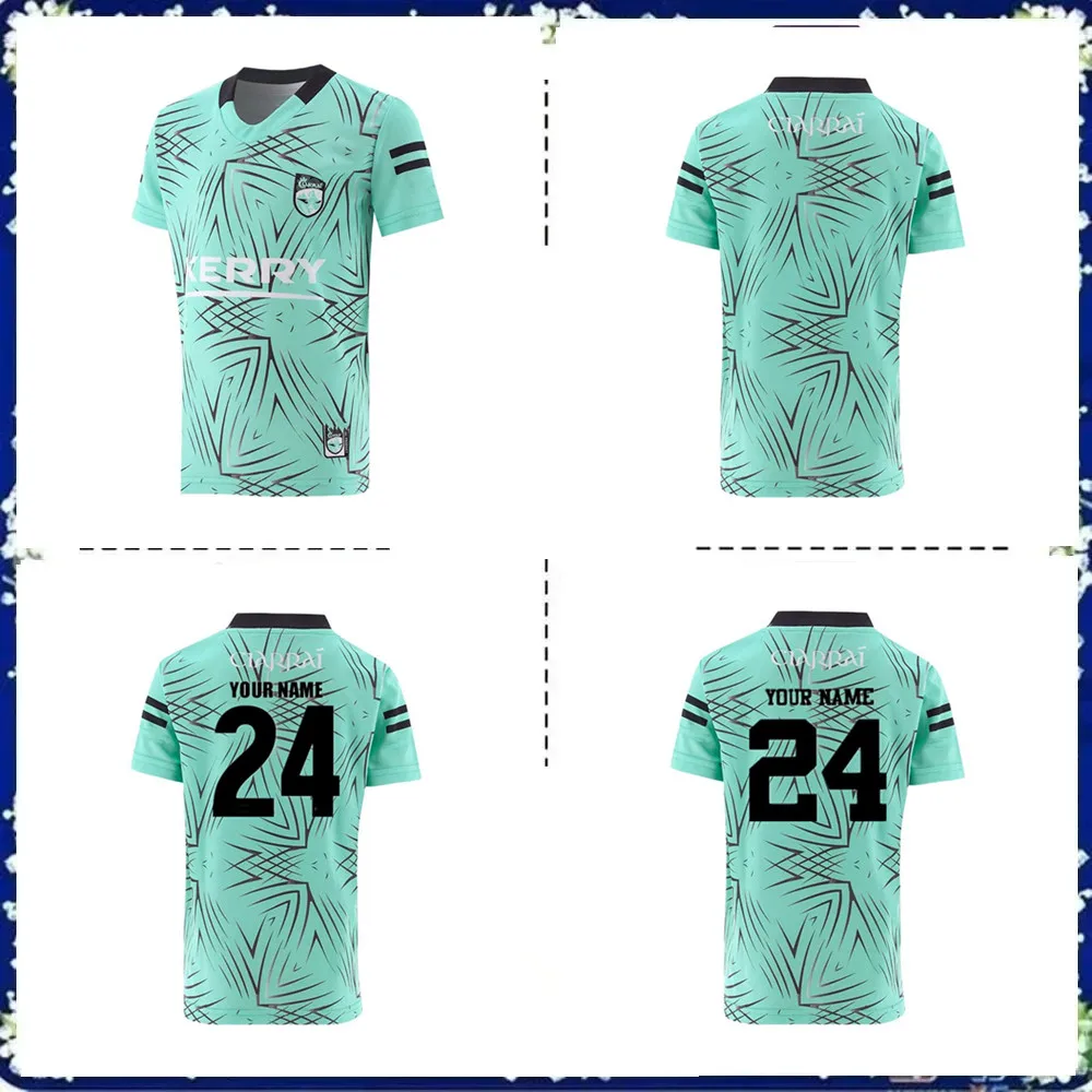 2024 Kerry GAA Home Training Jersey Shirt Mens Rugby Jersey 2024/25 Kerry Goalkeeper Jersey Size:S-3XL ( Print name and number )