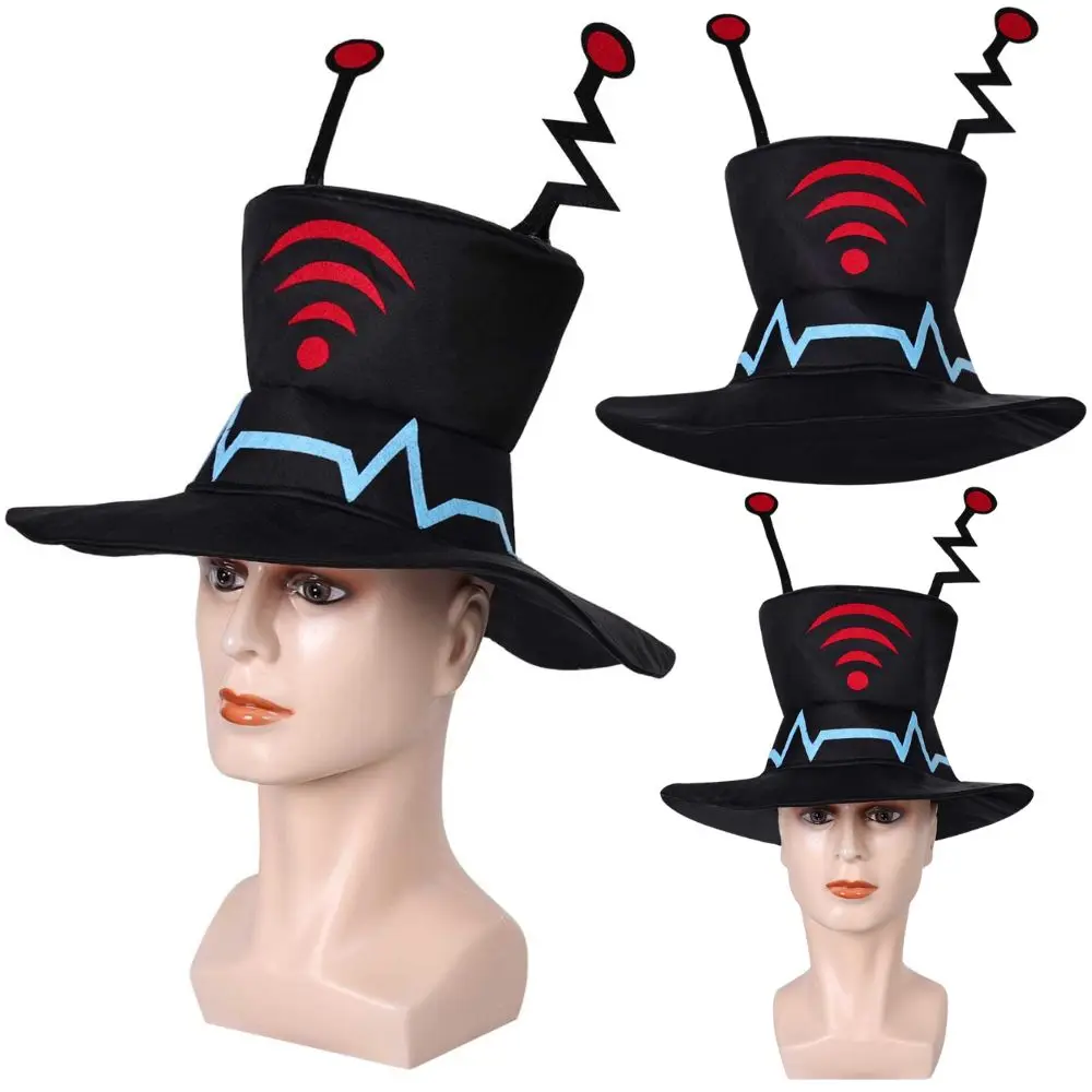 Vox Cosplay cappello Cap Fantasy Anime Hotel Costume accessori travestimento per adulto donna uomo cappello Halloween Carnival Party puntelli