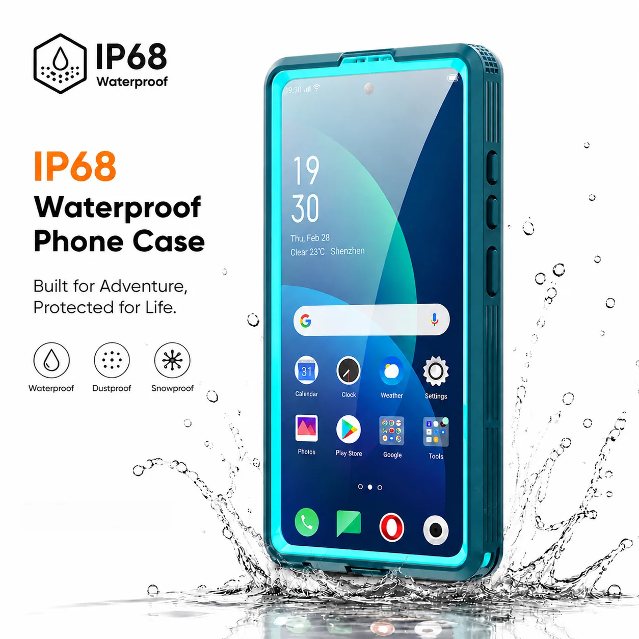 IP68 Wasserdichte Handyhülle für iPhone-Serie, mit Schwimmring, berührungsempfindlich, geeignet für iPhone 18 Pro Max/17/16 – Detail 8