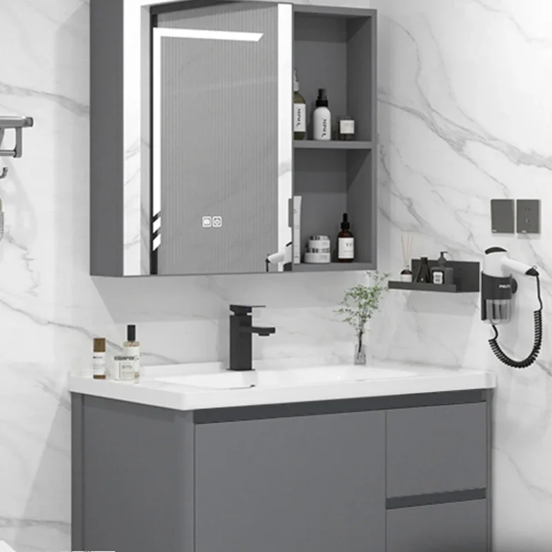 Vanity Mirror Smart Light Bathroom Cabinets Locker Sanitation Home Furniture Shower Bathroom Cabinets Luxury Miroir De Salle