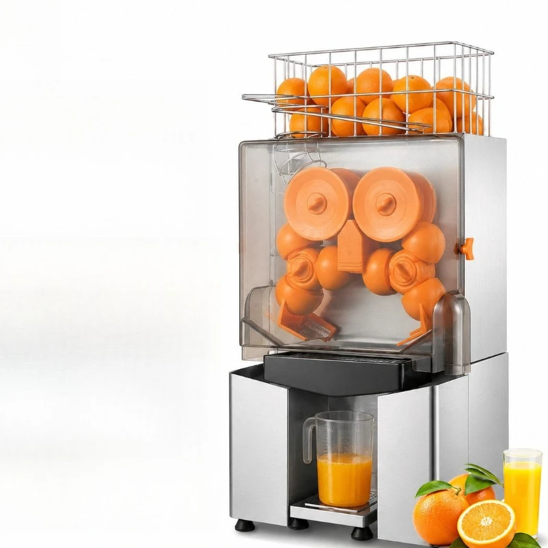 Commercial juicer, automatic juicing, no need to peel and cut into pieces, automatic separation of waste juice residue
