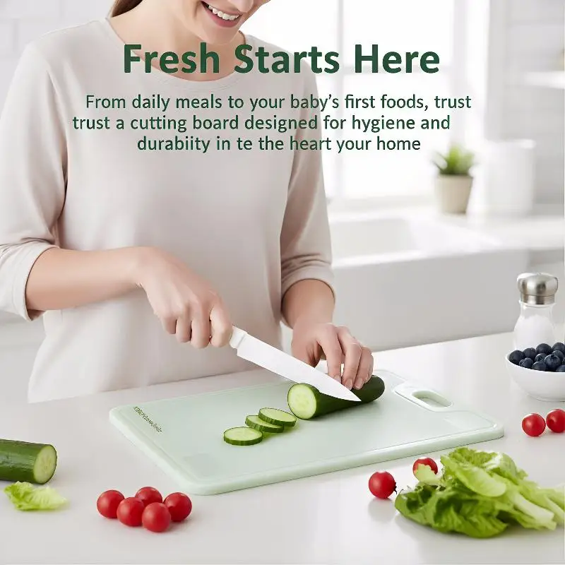 Double-Sided Antimicrobial Cutting Board Kitchen Household Baby Auxiliary Food Board Thin Section Of Mould-Proof Cutting Boards