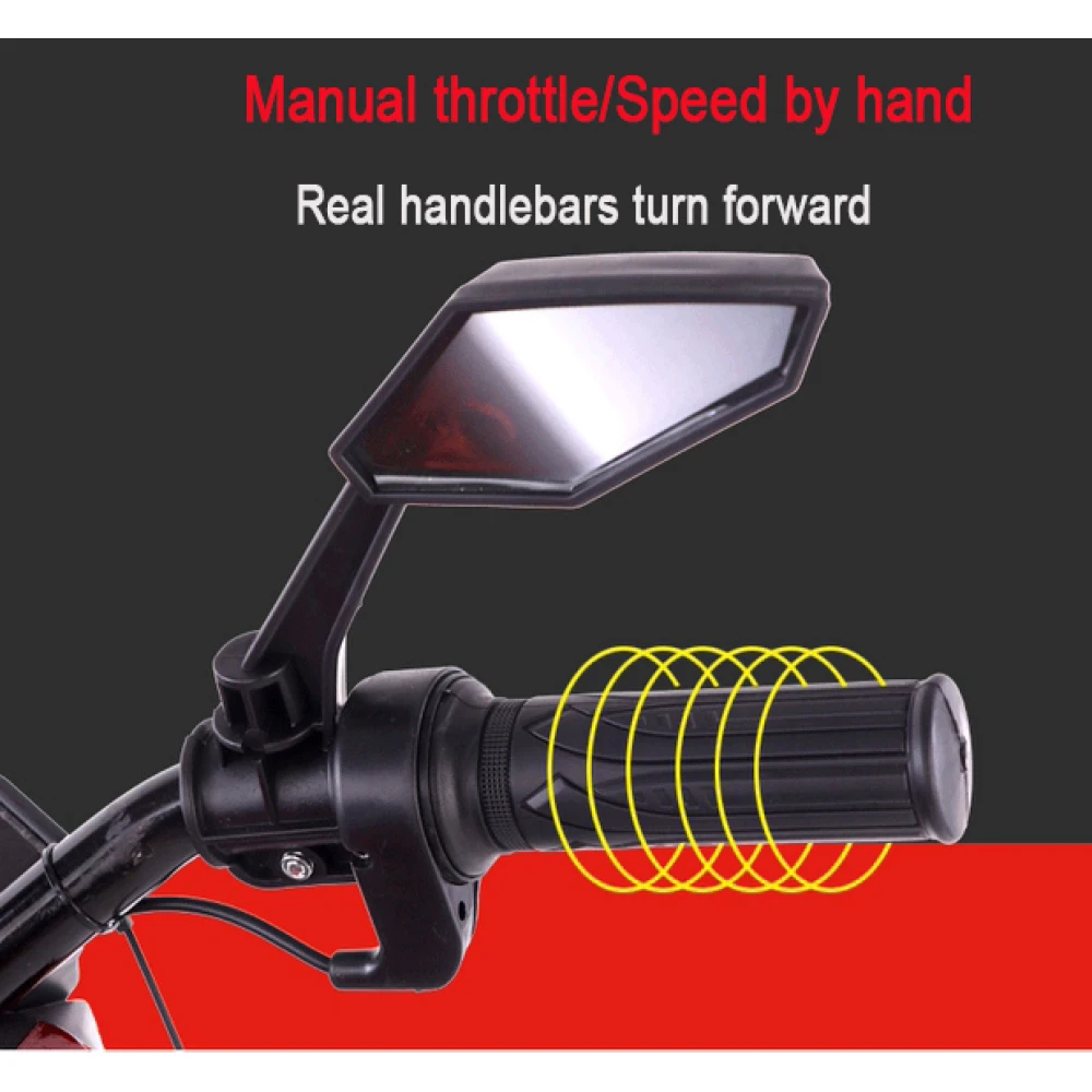 Elektrische motorfiets voor kinderen 12V elektrische crossmotor met zijwieltjes zitrit op motorfiets voor 3 ~ 6 jaar jongens meisjes cadeau