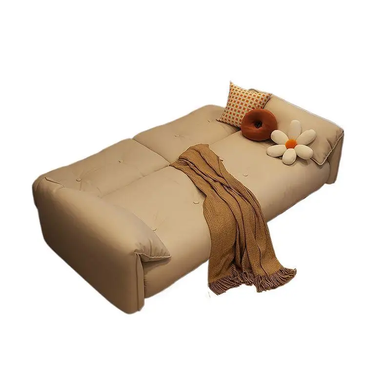 

Leave-in cat scratching sofa bed, small apartment, simple and modern living room, rental house apartment