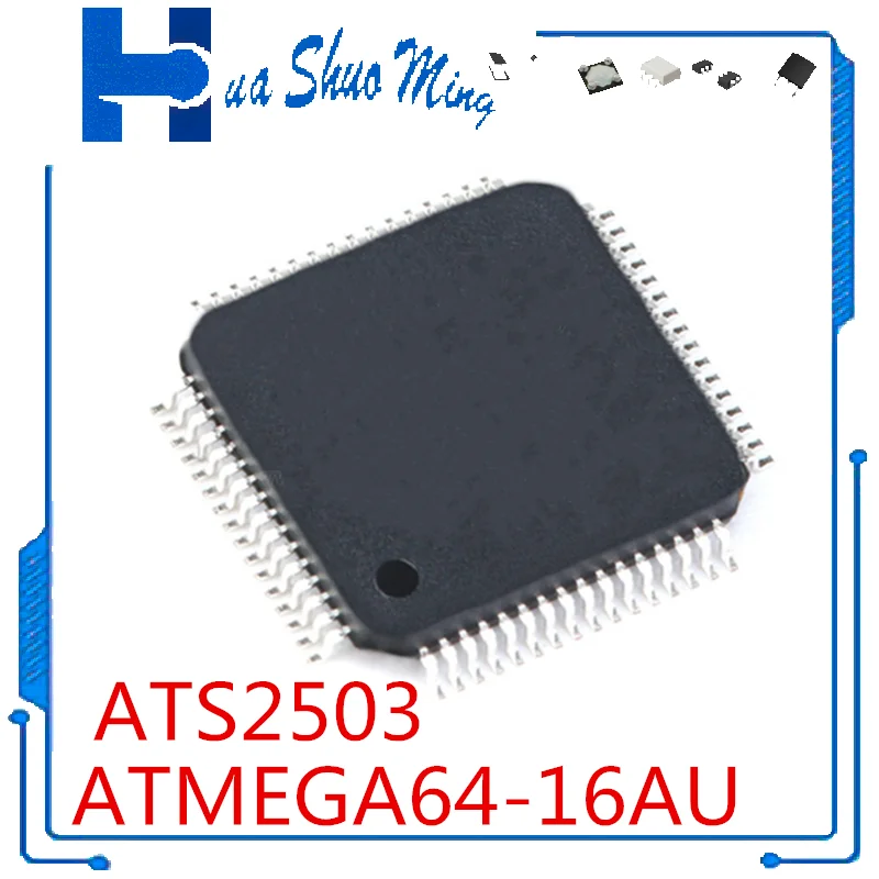 5Pcs/Lot ATS2503 2503  ATMEGA64-16AU ATMEGA64 16AU TQFP-64