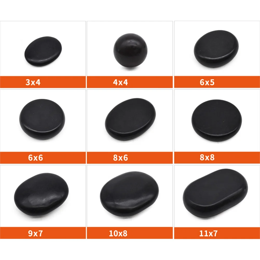 

2 шт., массажные камни из вулканического камня, спа, расслабляющее, исцеление, гладкое, используемое для длительного релаксации