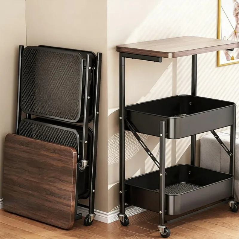 Removable storage rack, living room, sofa side, several bedrooms, bedside table, household snacks, trolley, multi-layer