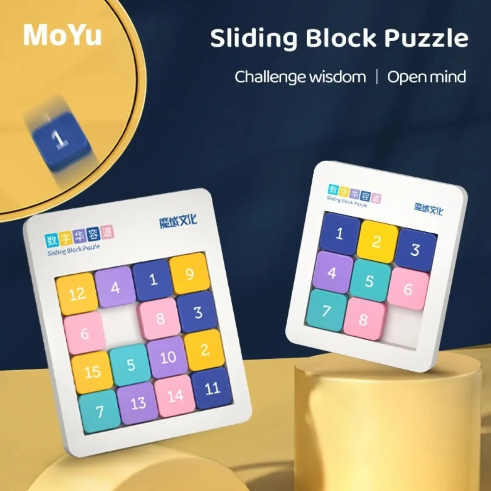 Puzzle MAGNET สไลด์ดิจิตอลของเล่นปริศนาของเล่นเพื่อการศึกษาตัวเลขเลื่อน permainan Teka-teki บล็อกเกมปริศนาเกมคณิตศาสตร์