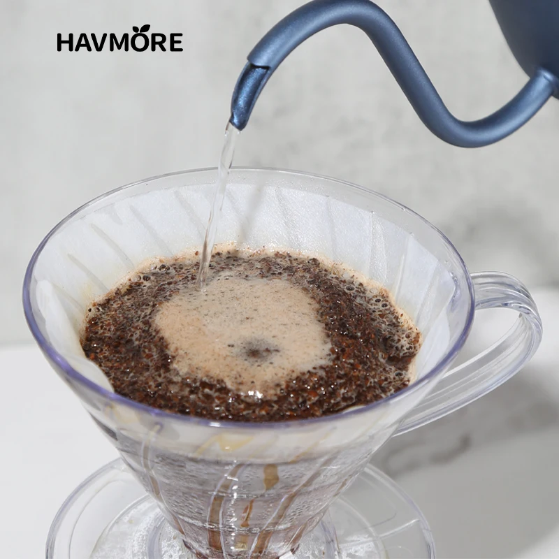 Pour Over Coffee Dripper Set 600ml Glass  Server V02 Funnel Drip Maker Brew Cup Coffee Set with  Filter Paper