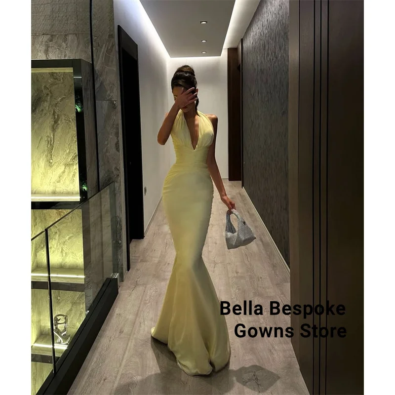 Syrenie Sukienki Wieczorowe Bez Rękawów Plisowane Sukienki Formalne dla Kobiet Eleganckie Suknie Balowe Szyte na Miarę 2025