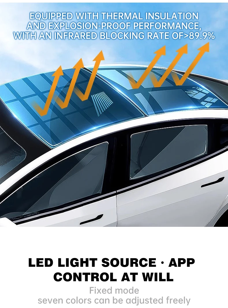 Roof Star Pattern Night Light Film Symphony Ambient Light Car Interior Decor for X6 G06 view 5