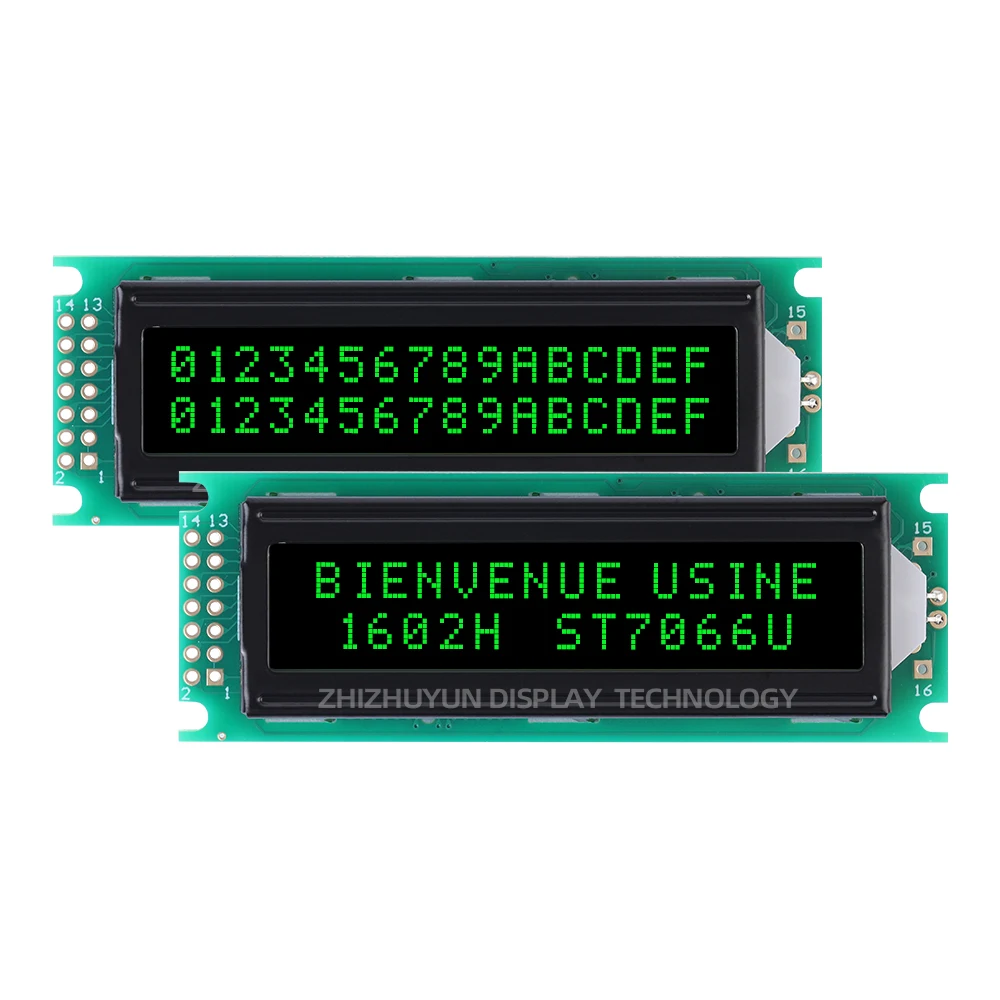 Global Best-Selling 1602H EUROPEAN LCD Module BTN Black Film Orange Letter 16 * 2 ST7066U LCM LCD Module