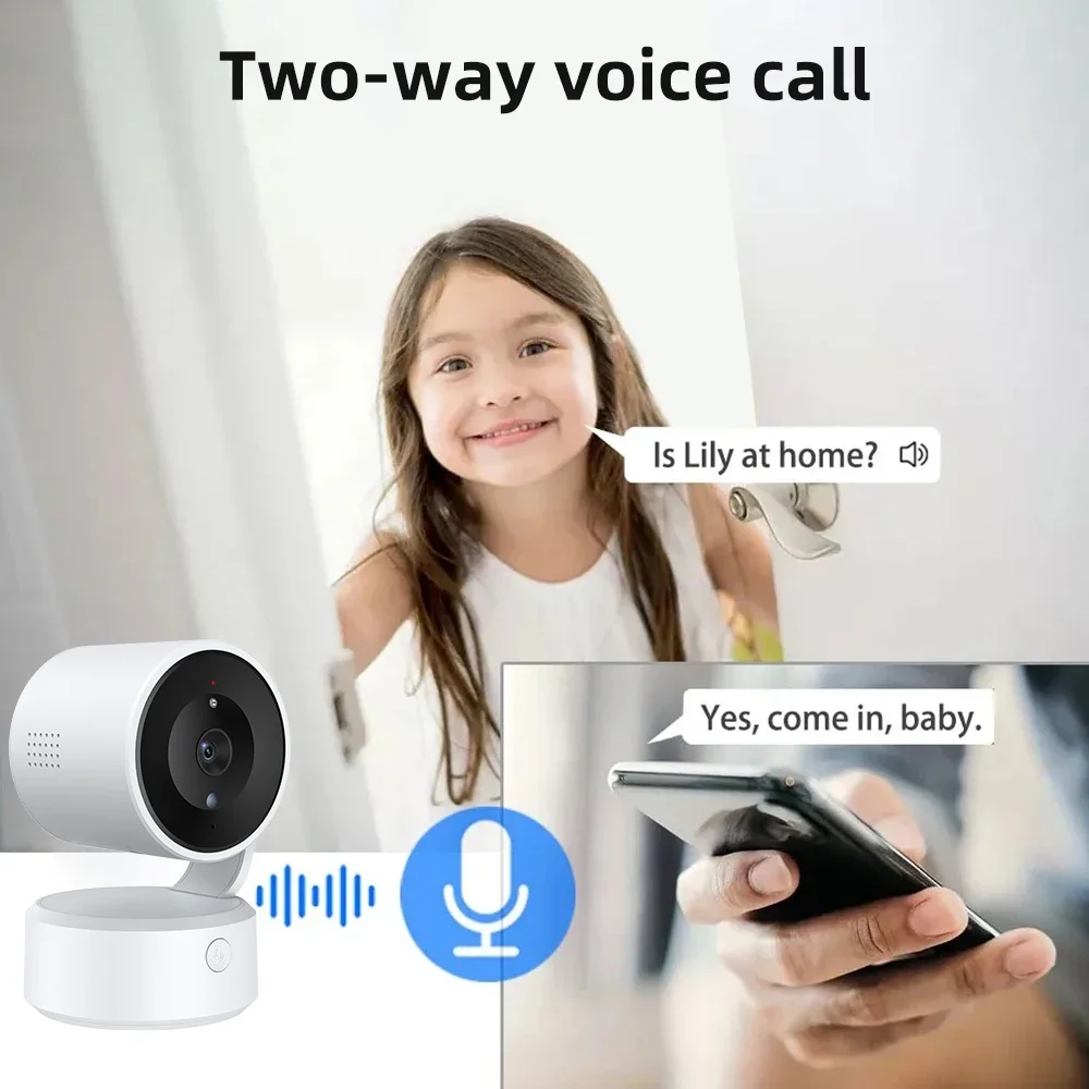 Tuya 5MP One-touch Call Indoor Baby Monitor WiFi IP PTZ Camera Surveillance Cameras Auto Tracking Color Night Security CCTV Cam