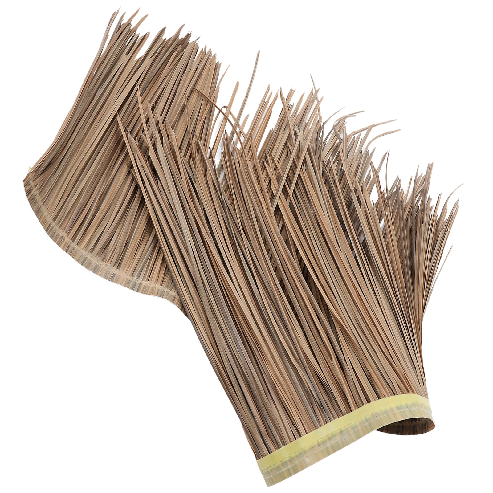

Flame-retardant Straw Tile Artificial Thatch Roofing Grey Fake Grass Wall Decor DIY Mexican Straw Roof Simulated Thatch Mat