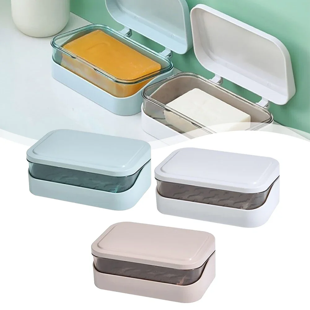 Soap Dish Travel Box Holder Plastic Soap Case Soap Holder Dormitory Soap Box Large Soap Dish Organizer Bathroom Accessories