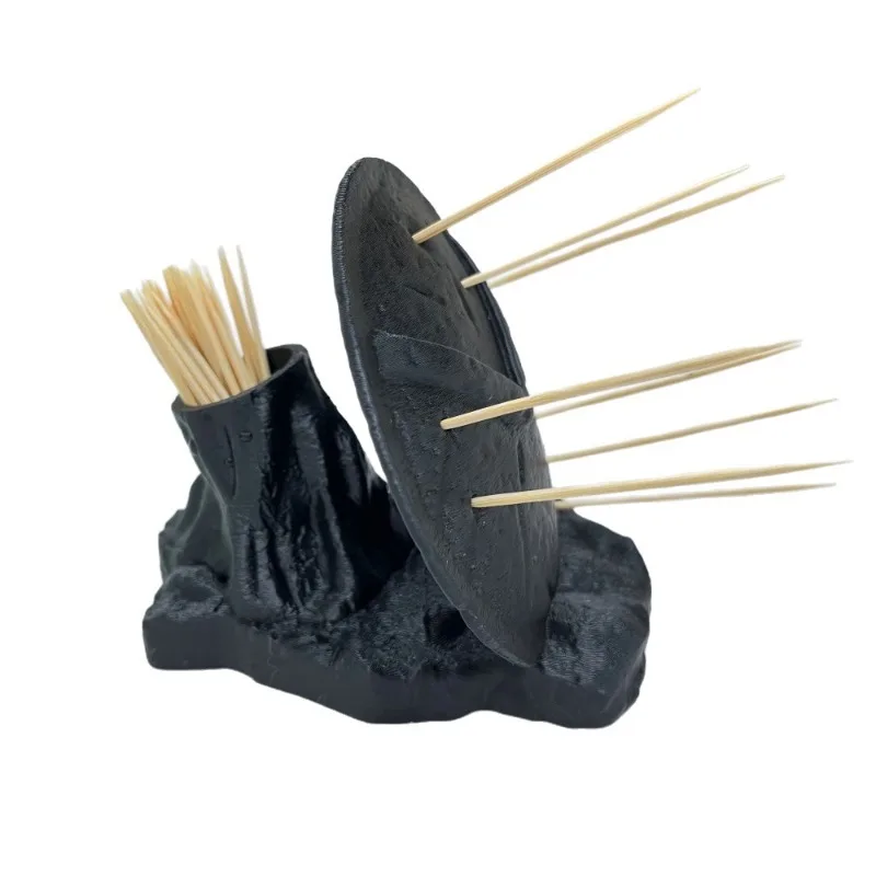 

3D Printed Shield-Shaped Toothpick Holder,Unique Decorative Desktop Ornament & Toothpick Storage Box, Dining Table Decor