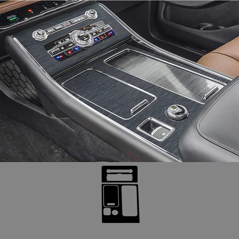 Carbon Fiber for Lincoln Aviator 2022 Interior Sticker Moulding Trim Strips Center Console Gear Shift Door Panel Car Accessories