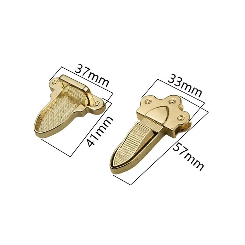 1 Set DIY Handtaschen- und Schultertaschen-Hardware-Zubehör Metallverschluss Zungenverschluss Druckverschlüsse Verschlussteile – Detail 9