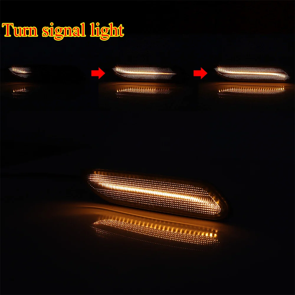 Front Bumper Side Marker Light Dynamic Blinker Amber LED Turn Signal Light For MINI Cooper R60 Countryman/R61 Paceman 2011-2016 - view 4