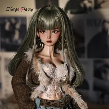 Shugafairy Sissie Original BJD Doll 1/4 Zestaw Pełen Wzór W Panterkę Shibuya Hottie Styl Maillarda Dla Dziewczynek Lalka z Kulkowymi Stawami 8 best sales bjd yosd - №8