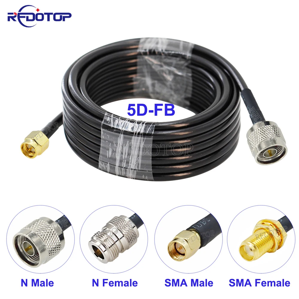 

5DFB N Male/Female to SMA Male/Female Connector 5D-FB 50-5 RF Coaxial Cable Pigtail 50 Ohm RF Extension Jumper Cord 15CM-30CM