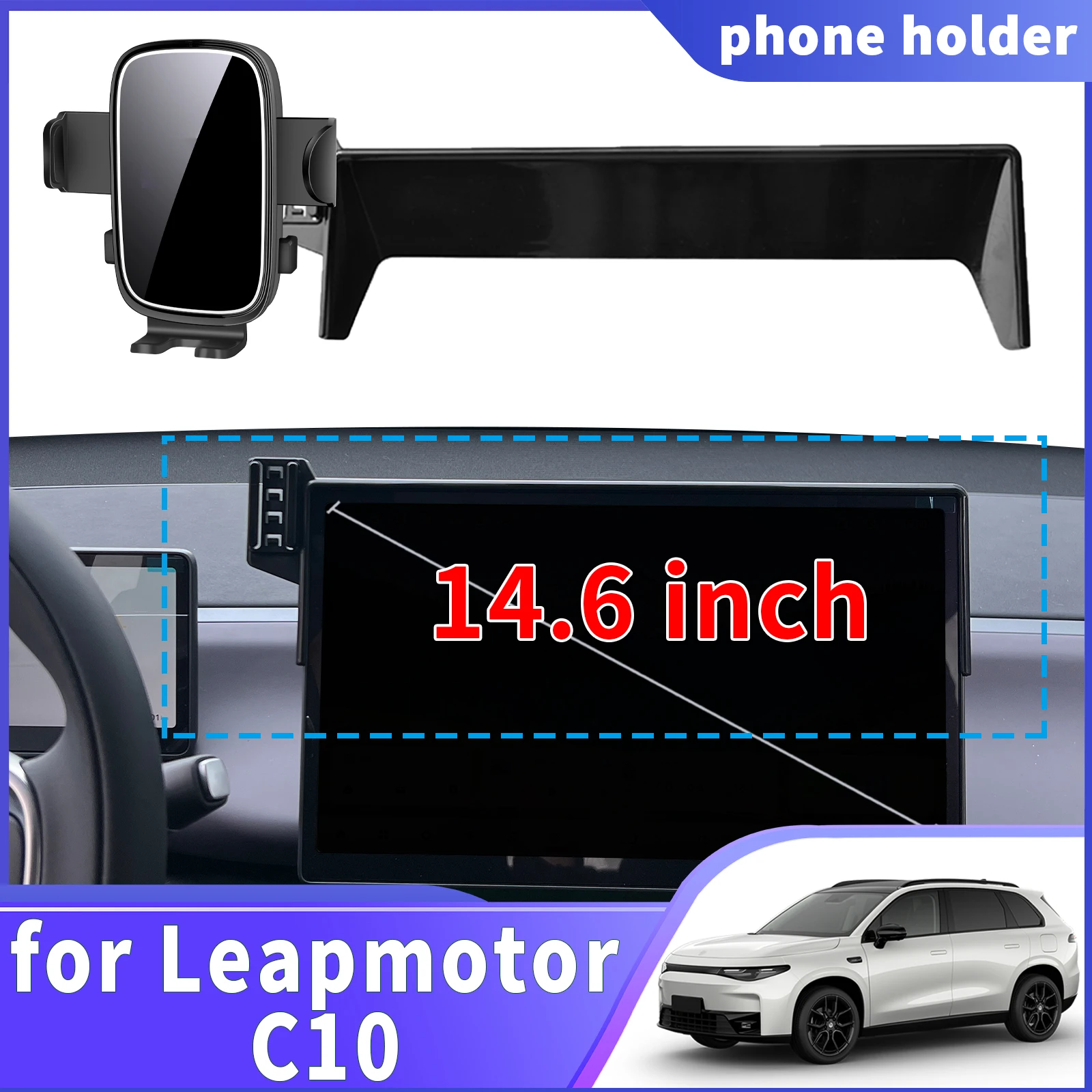 

fit for Leapmotor C10 Navigation Phone Holder Mount Customized Car accessoires