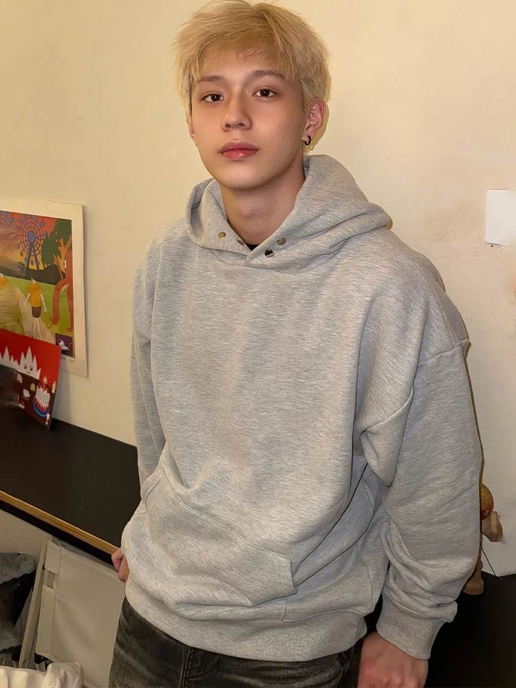 

Мужская толстовка с капюшоном American Sle, 500 г, сверхмощная, износостойкая, тройная, для пары, осенне-зимняя, длинная, свековая, удобная...