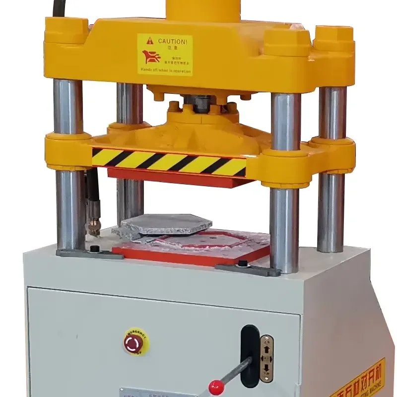 Hualong Machinery HLSY-S81 Hydraulic Rock Splitting Artificial Quartz Press Granite Paving Slab Shaping Stone Punching
