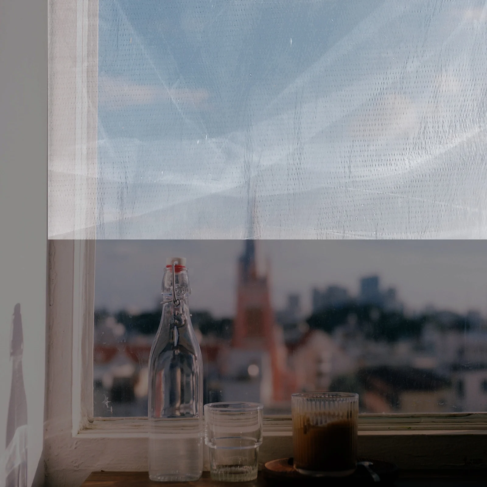 1 rollo de película retráctil de Pe para aislamiento de ventanas, cubierta de invierno, película adhesiva transparente, prevención de tiro, sellador de ventanas de plástico