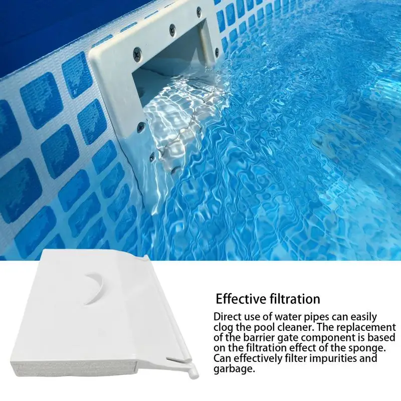 PVC Pool Skimmer Door Flap Pool Accessories Upgrate Skimmer Cover Swimming Pool Skimmer Lid With Foam Insert Weir Door Flap